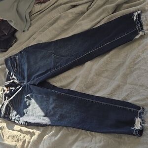 High rise skinny ankle jeans